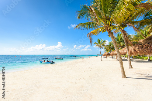 Akumal beach - paradise bay Beach in Quintana Roo, Mexico - caribbean coast