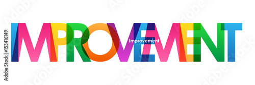 IMPROVEMENT Vector Letters Icon