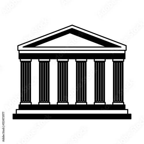 pantheon italy landmark vector illustration graphic design