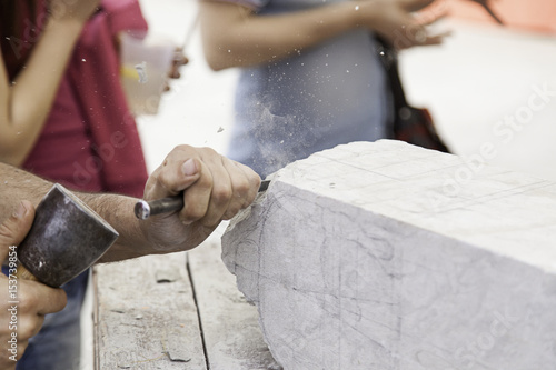 Carving stone