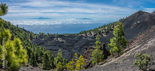 Teide view from La Palma volcanos