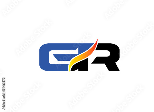 GR letter logo 