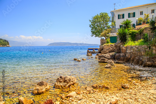 View of a shore in Corfu, Greece