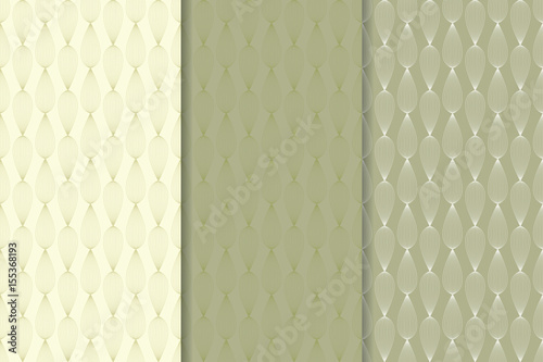 Geometric seamless background. Green wallpaper collection