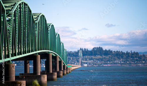 Bridge structure Columbia River in Astoria Pacific