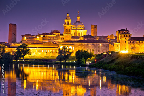 City of Mantova skyline evening view