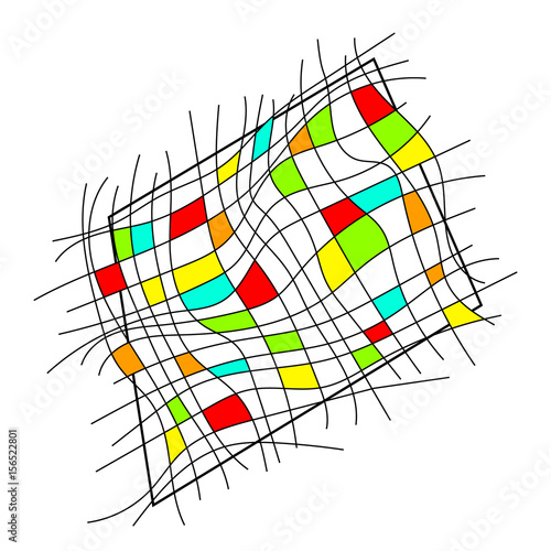 Abstract geometric colorful background. in style suprematism art