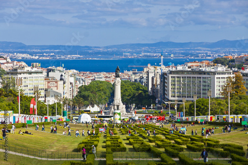 Eduardo VII Park in Lisbon, Portugal