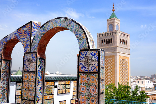 rooftop view of the mosque in tunis