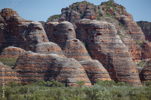 Afternoon shadows on outlier beehive domes in the Purnululu National Park, Kimberley, Western Australia