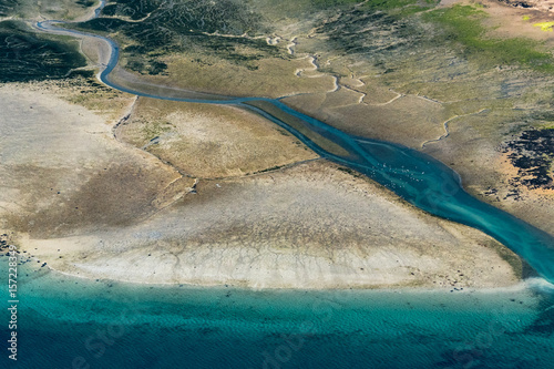 Vue aérienne de l'estuaire de la Rance - 35