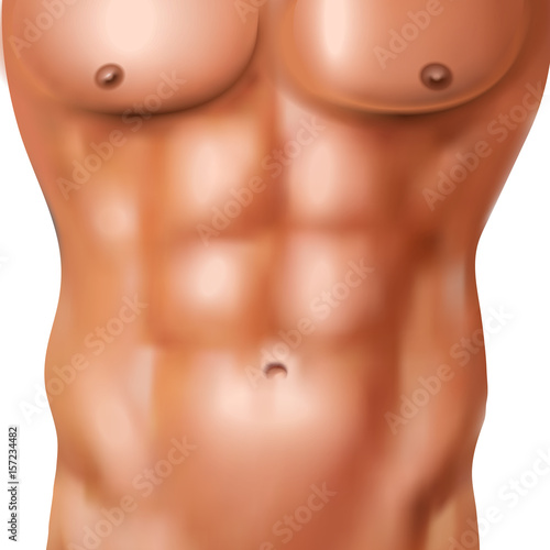 Realistic Man Abs Pack