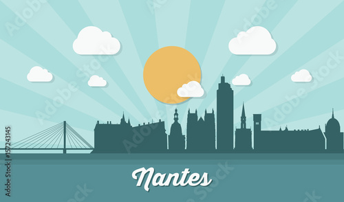 Nantes skyline
