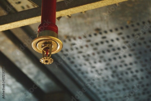 Automatic Fire Sprinkler in red water pipe System