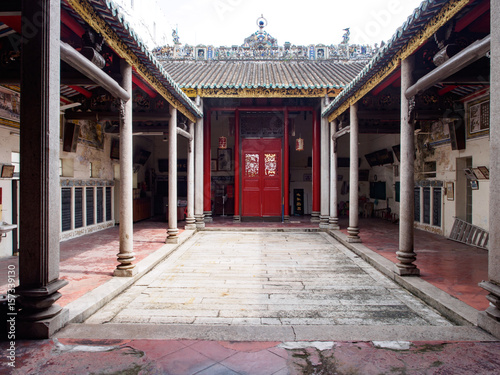 Chinese temple interior in Georgetown heritage area, Malaysia