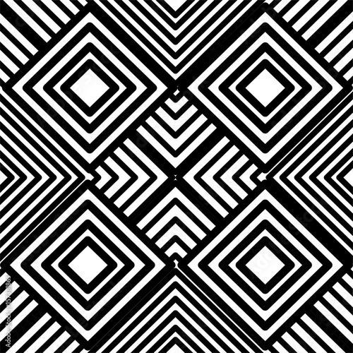 geometrical background. black and white design. vector illustration