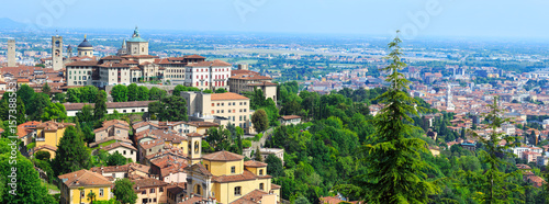 Bergamo, view of the downtown, Italy