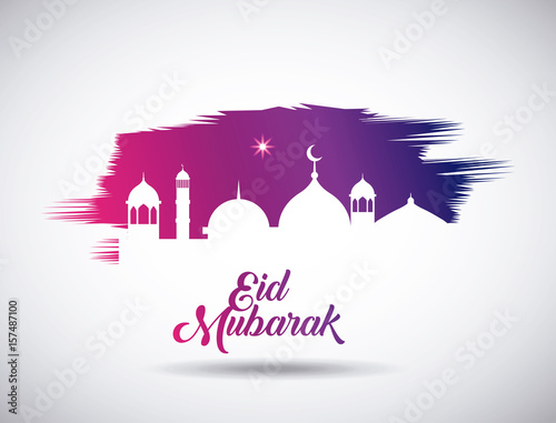 eid mubarak background icon vector illustration design graphic