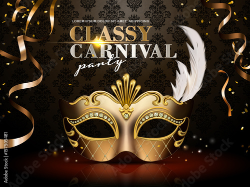Classy carnival party poster