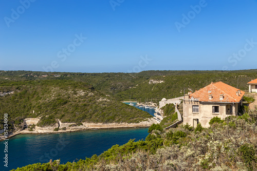 Island of Corsica, France. Picturesque view in Bonifacio