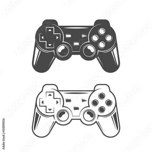 Game joystick illustration