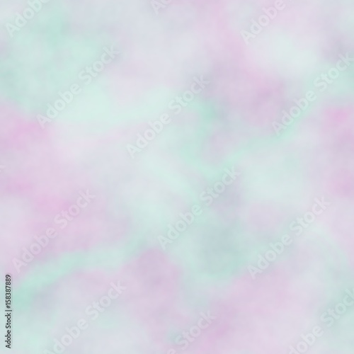 Soft pastel pink and turquoise blue smoky spray clouded foggy design background