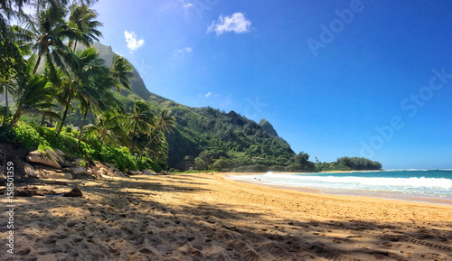 Tunnels Beach on the Hawaiian island of Kauai