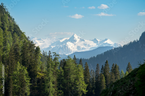 Glaciated mountains in Austria