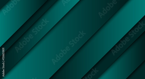 Abstract green background, diagonal lines and strips, vector illustration