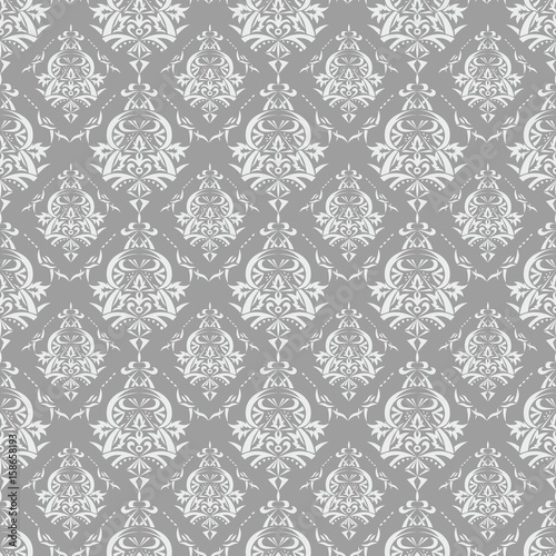 Seamless wallpaper silver white exclusive