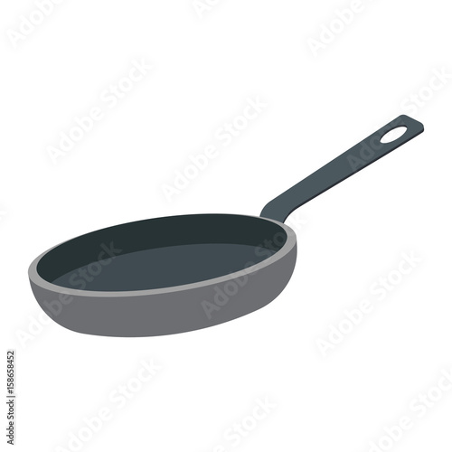 frying pan vector illustration