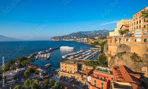 Panoramic view of Sorrento, the Amalfi Coast, Italy