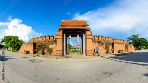 Pratu Thanang Gate in Lamphun Province,Thailand.