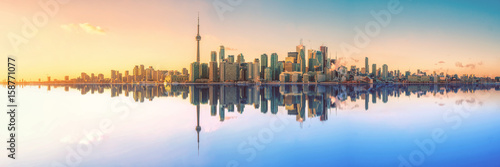 Toronto Skyline Mirror Panorama