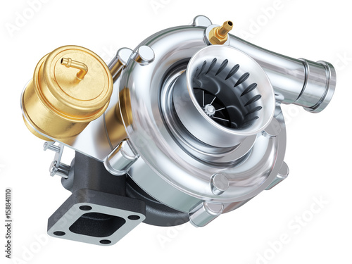 Car turbocharger. Auto parts