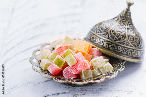 Traditional eastern dessert rahat lokum