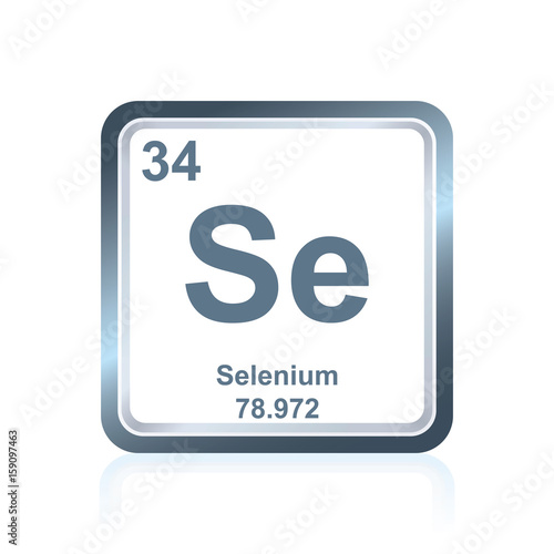 Chemical element selenium from the Periodic Table