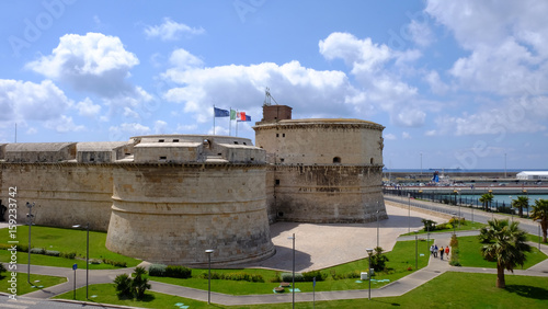 View on the Forte Michelangelo in Civitavecchia, Italy.