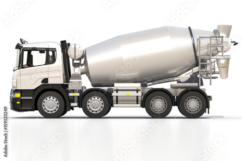 Side View of Cement Mixer