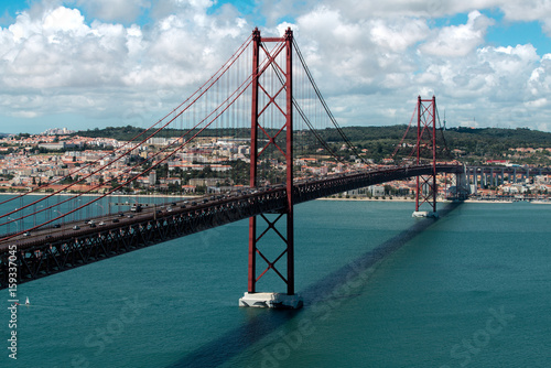 Most 25 kwietnia w lizbonie panorama