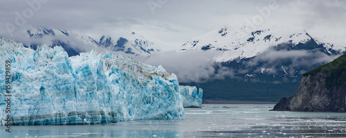 Glacier by Mountains