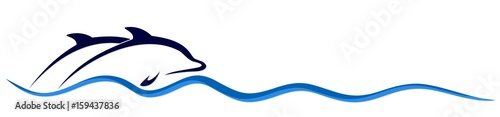 Logo of dolphins. 