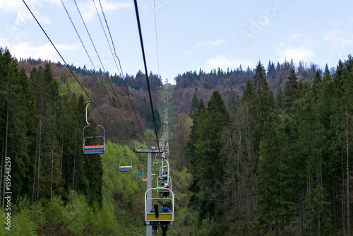 The cable car of the town of Slavsk
