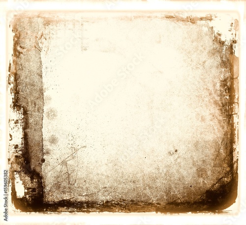 Grunge abstract frame with worn borders.