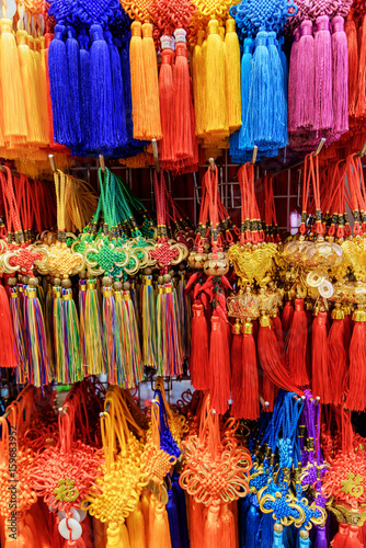 Wide range of colorful traditional Chinese souvenirs. Singapore
