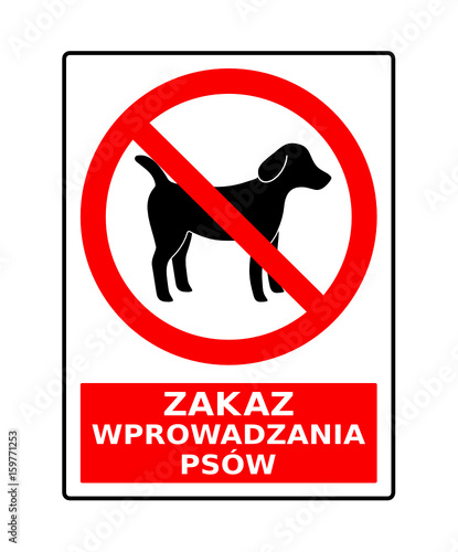 zakaz wprowadzania psów