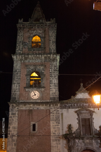 Italy Sicily Adrano by night