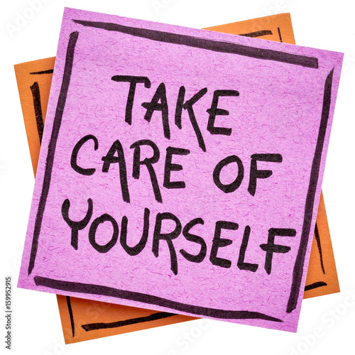 Take care of yourself reminder note