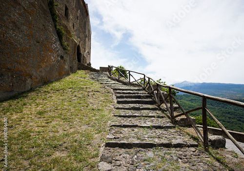 View of Etna volcano from Castello di lauria, Castiglione di Sicilia.