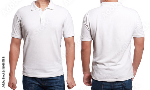 White Polo Shirt Design Template